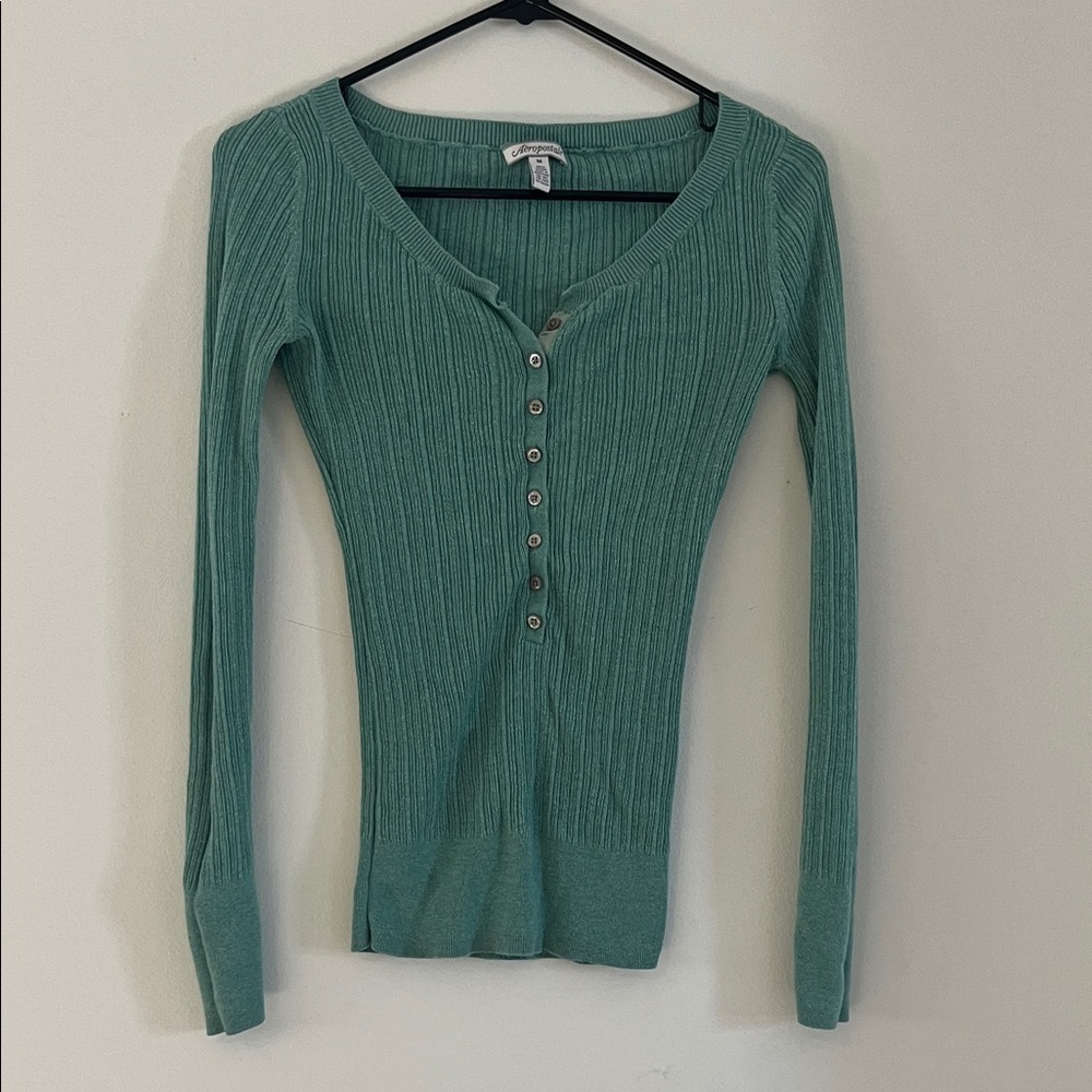 Y2K Aeropostale Henley sweater